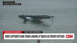 6.9K views · 149 reactions | An onlooker captured video of a single-engine plane crash landing into the water in Hampton Beach, New Hampshire. | CNN International | Facebook