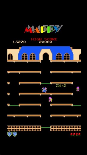 Mappy 4 – Classic Arcade Gameplay#shorts