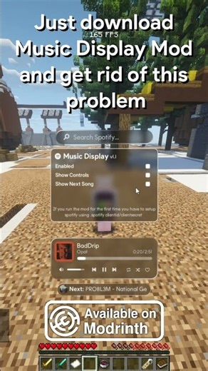 Easliy change your song directly in minecraft! #minecraft #gaming