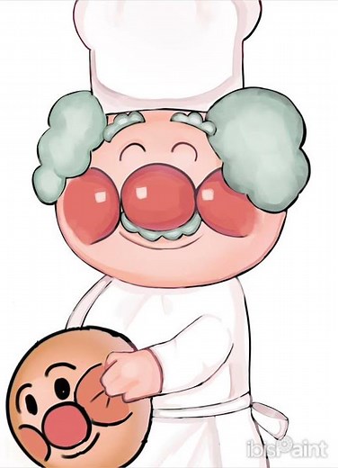 ジャムおじさん描いてみた #アンパンマン #ibispaintx #イラスト