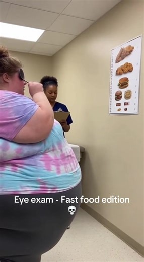 Eye Exam Meets Fast Food Humor