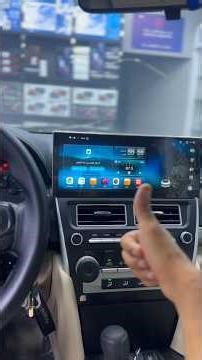 Android-based infotainment touchscreen head unit installed in a Toyota Camry replaces