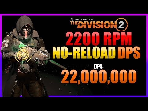 2200 RPM No-Reload DPS SMG Build - The Division 2