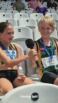 🎤⚡ Quick fire questions with some of our U9–U12 Athletes! 😄🏃‍♂️🏃‍♀️
