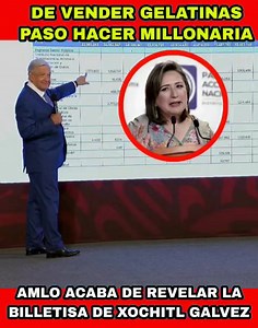 187K views · 12K reactions | #AMLO acaba de Exhibir empresas millonarias de #Xochitl galvez que tal vez no sabías #XochitlGalvez y la farsa de que se hizo millonaria tras vender gelatinas: AMLO expone, con datos duros, la corrupción de la derecha y su virtual candidata | El tigre con la 4T | Facebook