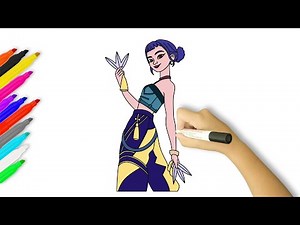 How to Draw Zoey | Kpop Demon Hunters