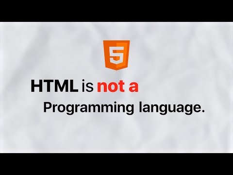 HTML Is Not a Programming Language — So Why Learn It? (Beginner Explanation)