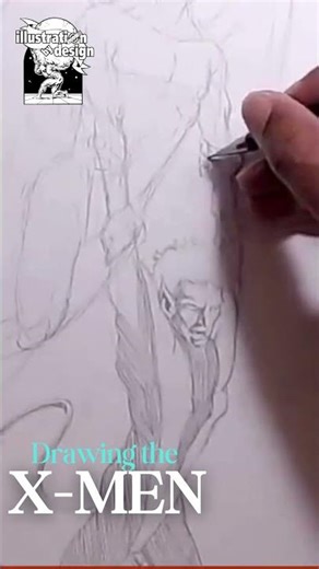 Drawing The X-Men #xmen #drawing #marvel
