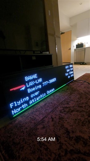 Flight Tracking is live! Enter up to three flight numbers into the app to show flight progress, estimated time of arrival, and where it’s currently flying over. This is version 1 with tweaks and improvements to come, but we’re excited to see you guys using it! Make sure to update your app and restart your FlightWall to download the latest firmware. Happy tracking! ✈️ #electronics #airplanespotting #planespotting #aviation
