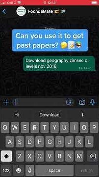 You can use FoondaMate to get O-level and A-level Zimsec past papers 🇿🇼✨