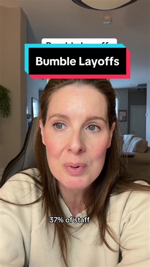 The latest in layoff news - Bumble lays off 37% of its staff. #datingapps #bumble #layoffs #jobsearch #fyp