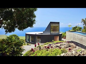 Brilliant Round Black Home in Hawaii | Tropical House Design by Craig Steely Architecture