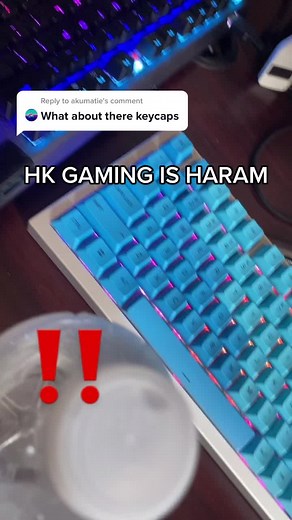 Reply to @akumatie the truth will most likely be censored by tiktok.. Akko keycaps are fine #techtok #customkeyboard #satire #dontsueme