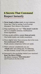 🗿 How to command respect WITHOUT saying a word...#selfimprovement #respect #mindset #masculinity