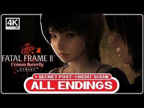 FATAL FRAME 2 REMAKE: All Endings (Good, Bad & Secret Post-Credit Scene) PC ULTRA 4K 60FPS