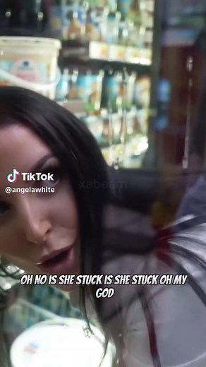 Hilarious Moments of Angela White Stuck in a Freezer