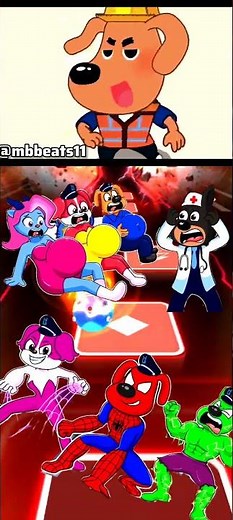 Sheriff Labrador 🆚Police Officer 🆚 Sheriff Papillon 🆚 Sheriff Labrador 🎶 Tiles Hop EDM Rush Rush