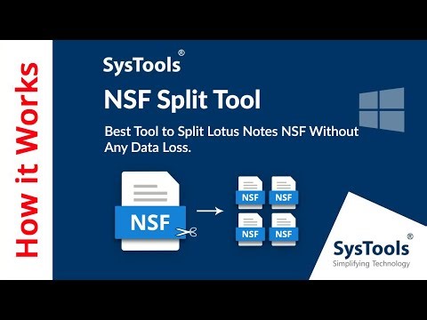 NSF Splitter Software by SysTools | Split Large Size NSF File | Best NSF Split Tool