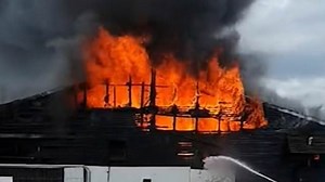 Huge fire at Whitstable harbour