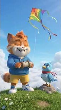 🐱 The Cat Who Wanted to Fly! 🪽☁️ | Funny Kids Cartoon | 3D Animation #Shorts
