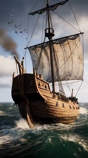 ⚓ Archaeologists Uncover the Largest Medieval Cargo Ship Ever Found 🌊 Archaeologists have uncovered the largest medieval cog ever found. Svaelget 2 is a massive fifteenth century cargo vessel with preserved rigging, a brick galley and rare personal items from the crew. The scale of this ship shows how powerful and organised Northern European trade really was. Visuals for illustration only. #MedievalHistory #ArchaeologyFind #ShipwreckDiscovery #NorthernEuropeTrade #UnderwaterExploration | Above