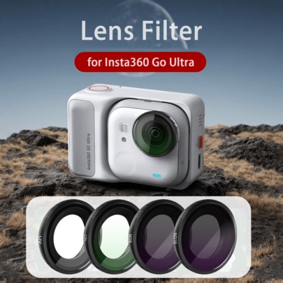 For Insta360 GO Ultra Lens Filter, Multi-Coated/ Optical Glass/ Aluminum Alloy Frame, Multiple Types Available | Lightweight Buckle Design Easy Installation | Sport Vlog Photography | Holiday Travel Photography Accessories | Creative Filters For Festival Party And Wedding | Summer Beach Photography Props | SHEIN