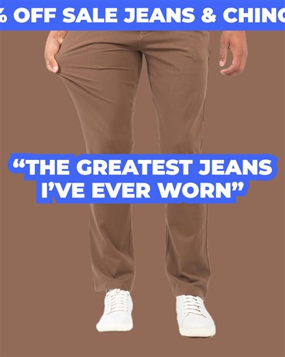  FLASH SALE  Until the clock strikes midnight tonight, Jeans & Chinos are 20% Off. Do not wait because this will not last. That's 20% OFF until TONIGHT. | Mugsy | Facebook