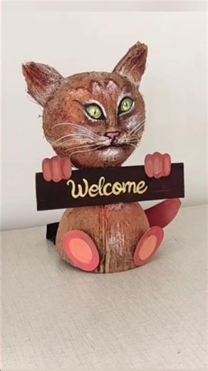 Coconut shell craft making