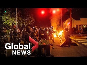 Portland protests: Tensions between police, demonstrators continue on 100th consecutive protest day