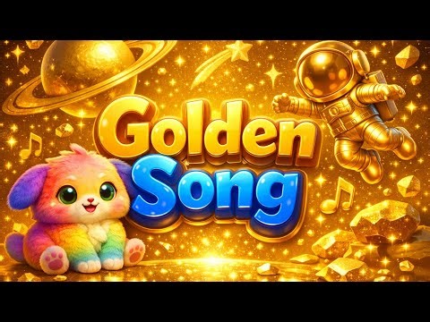 Golden Space 🌈 Colors Song🎵 Toddler Learning Video 🌈 Learning Colors For Kids - Kids Songs