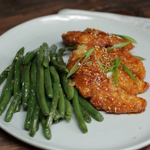 Baked Honey Garlic Chicken Tenders Full recipe: https://taste.md/2fNlp0H | Tastemade