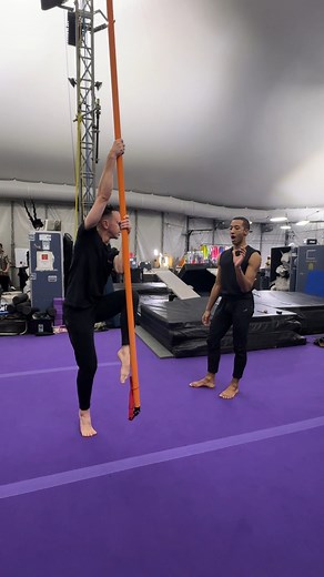 Ballet meets the Big Top! 🩰🎪 Harper Watters, Houston Ballet Principal Dancer, joins Cirque du Soleil’s ECHO for an Aerial Pole journey with Ethan Lottman! 🤸‍♂️ #ECHOCirque #HoustonBallet #BalletMeetsAcrobatics | Cirque du Soleil ECHO