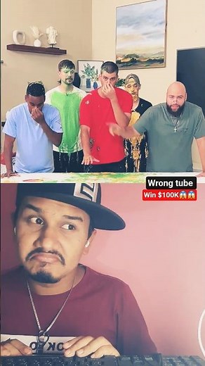 Pick the Wrong Tube = Get Slimed! 😱 #mrbeast #shorts #reaction #funny #trending #shorts2025