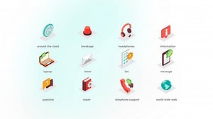 Customer service - Isometric Icons