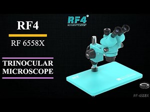RF4 RF 6558X TRINOCULAR STEREO MICROSCOPE