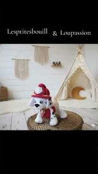 Magnifique doudou chien au crochet