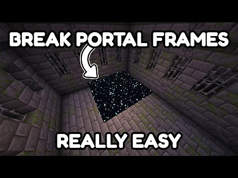 HOW TO BREAK END PORTAL FRAMES IN MINECRAFT 1.21.10 - TUTORIAL