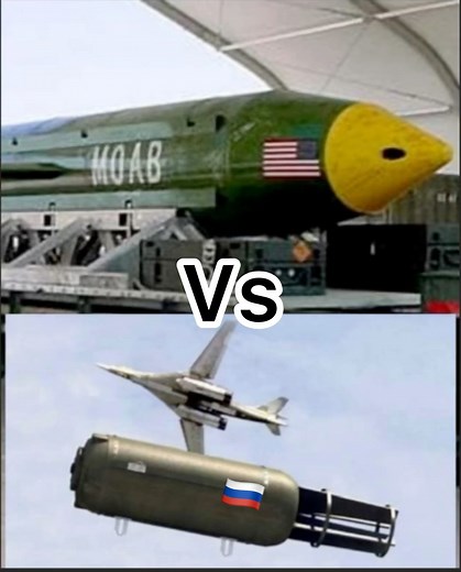 The father of bombs 🇷🇺, vs the mother of all bombs 🇺🇸 #russia #USA #military | Air And Fire