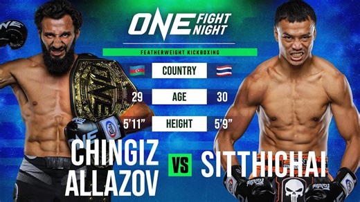 KICKBOXING SLUGFEST Chingiz Allazov vs. Sitthichai Full Fight