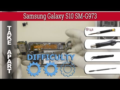 How to disassemble 📱 Samsung Galaxy S10 SM-G973 Take apart Tutorial