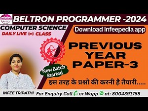Previous year Questions| P-3| Beltron Programming |Computer for all TGT/PGT exam by Infee ma'am