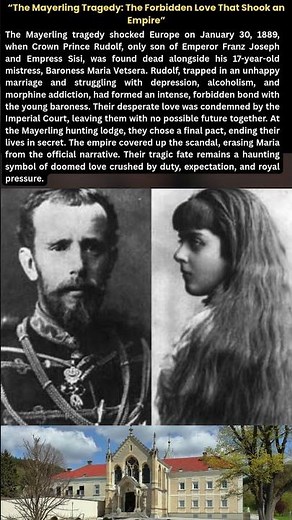 “The Mayerling Tragedy: The Forbidden Love That Shook an Empire” #shorts #viralshorts