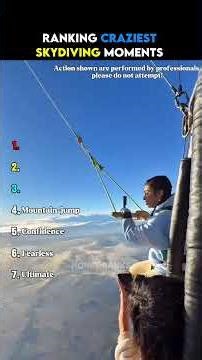 Ranking Most Craziest Skydiving Moments 💀🥶