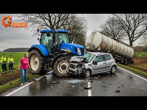 INSANE Tractor Fails Compilation 2025 | Extreme Heavy Equipment Driving #8