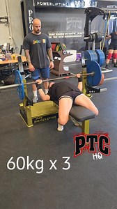 24K views · 365 reactions | Sixteen year old Ali benching 60kg for a triple today | PTC Headquarters | Facebook