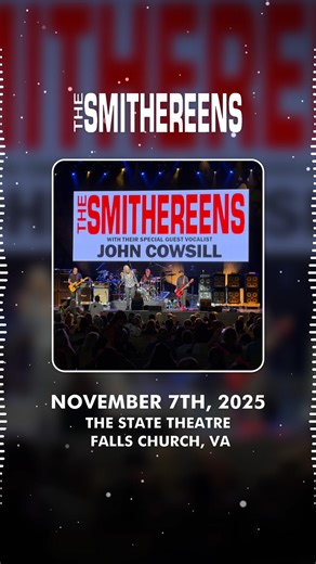 Tonight America's Rock Band The Smithereens will be at The State Theatre In Falls Church, VA www.thestatetheatre.com | Sunset Blvd. Records