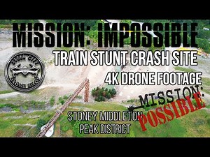 MISSION IMPOSSIBLE 7 SET + TRAIN CRASH WRECKAGE 4K DRONE