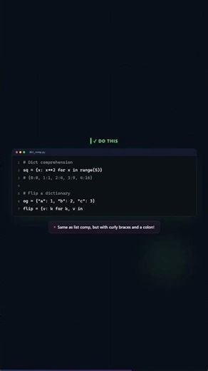 Tip #8 - Dictionary Comprehension