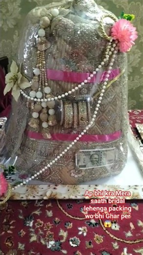 Bridal lehenga Packing ideas 🧿#shortvideo #shorts #youtubeshorts #trending #bridal #wedding #bride