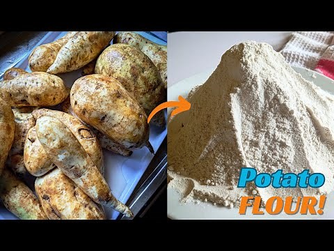 HOW TO MAKE SWEET POTATO FLOUR AT HOME | POTATO POWDER/FLOUR #sweetpotato #potatoflour